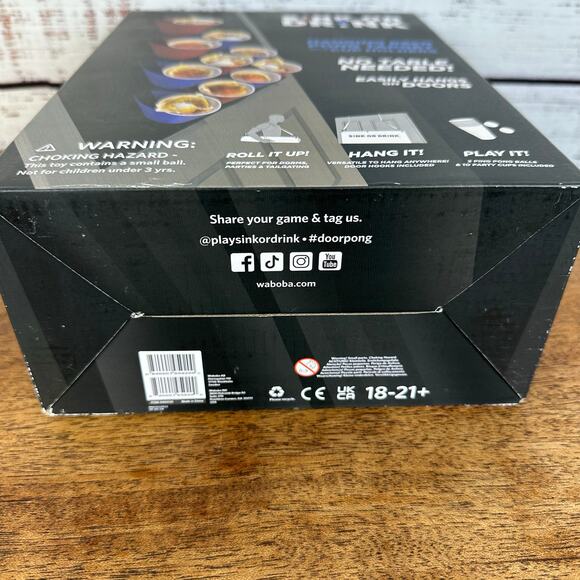 NEW IN BOX "Sink or Drink" Party Game Portable Door Beer Pong NO Table Needed - Picture 4 of 4